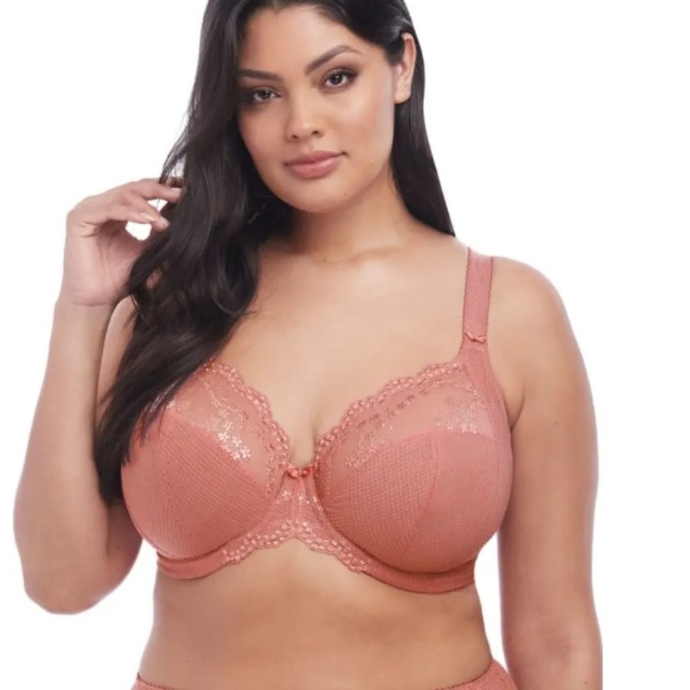 Elomi Charlie (4382) Stretch Plunge Bra - Rose Gold 32J
